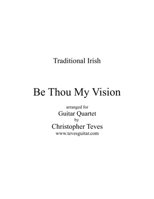 Book cover for Be Thou My Vision, for guitar quartet