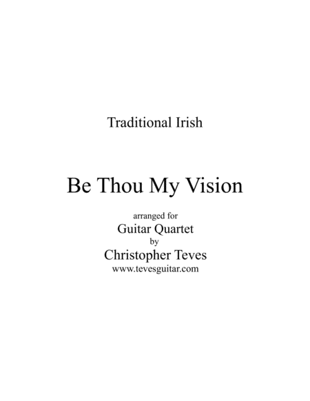 Be Thou My Vision, for guitar quartet image number null