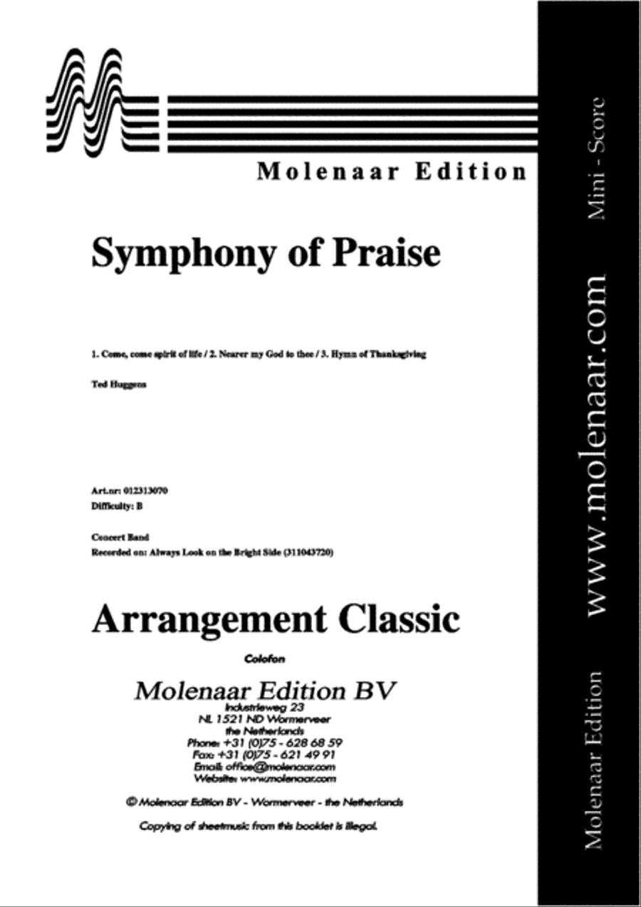 Symphony of Praise Symphony of Praise Concert Band scores gallery preview page 2