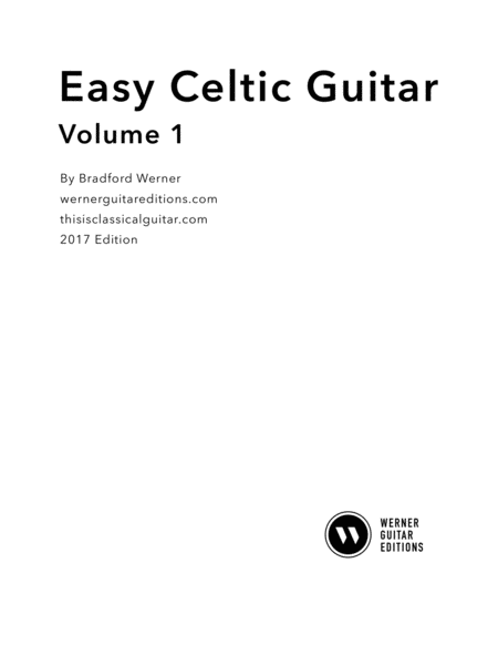 Easy Celtic Guitar Volume 1 - Fingerstyle or Classical Guitar