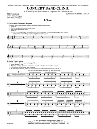 Concert Band Clinic (A Warm-Up and Fundamental Sequence for Concert Band): 1st Percussion