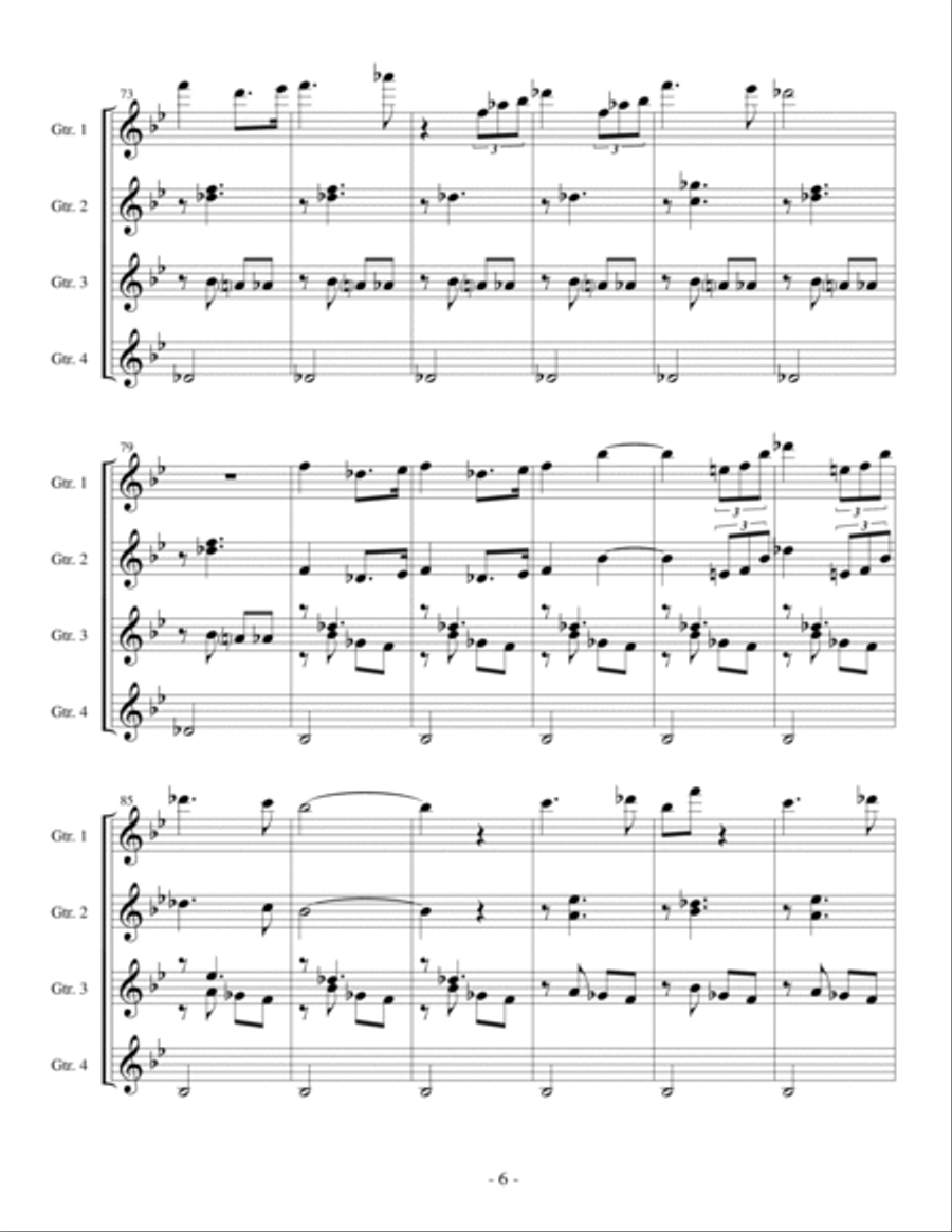 Andante Cantabile Acoustic Guitar scores gallery preview page 6