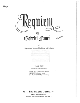 Book cover for Requiem (Complete Orchestration) - Harp