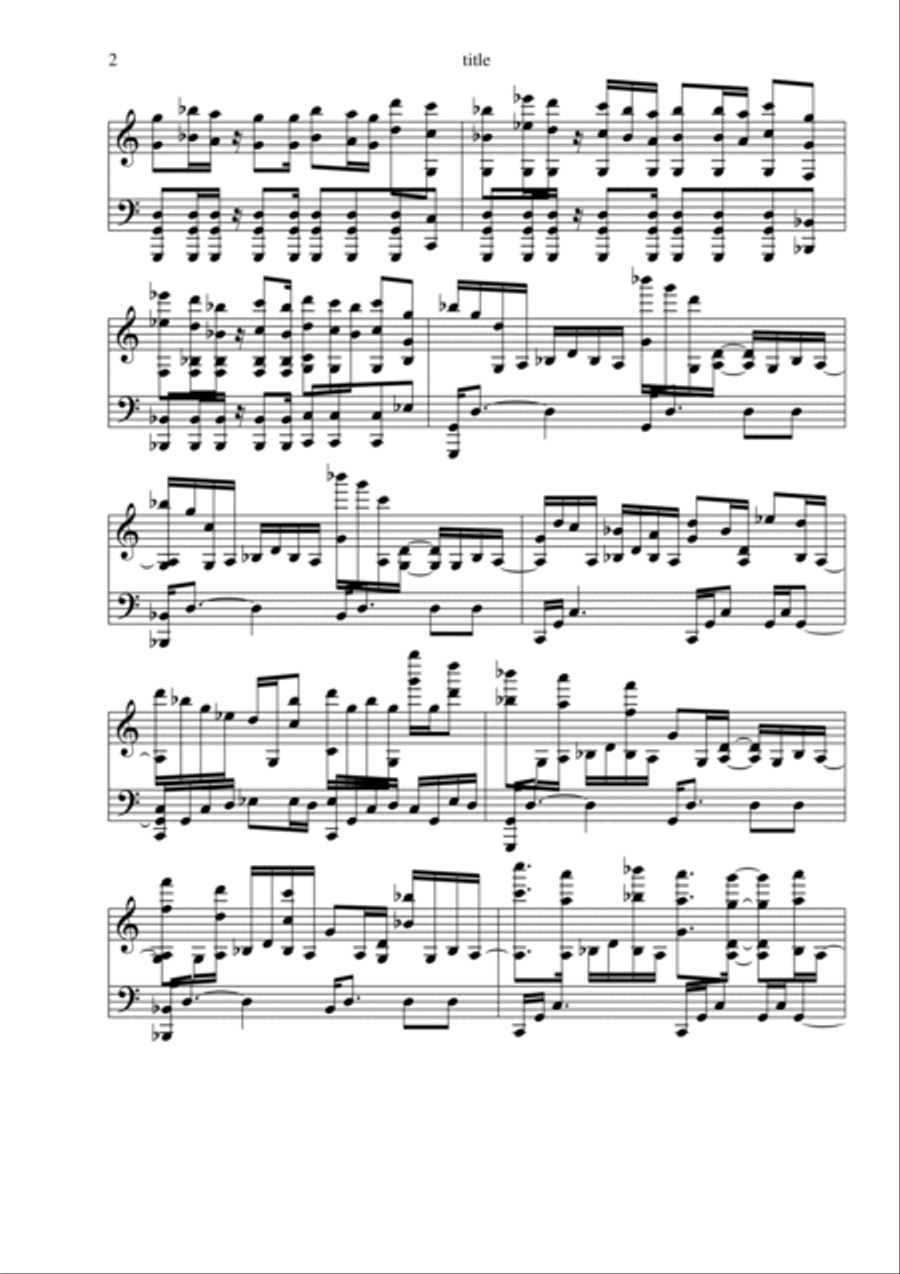 Truth War (Zephyr the West Wind [OBST]) Piano Solo scores gallery preview page 2