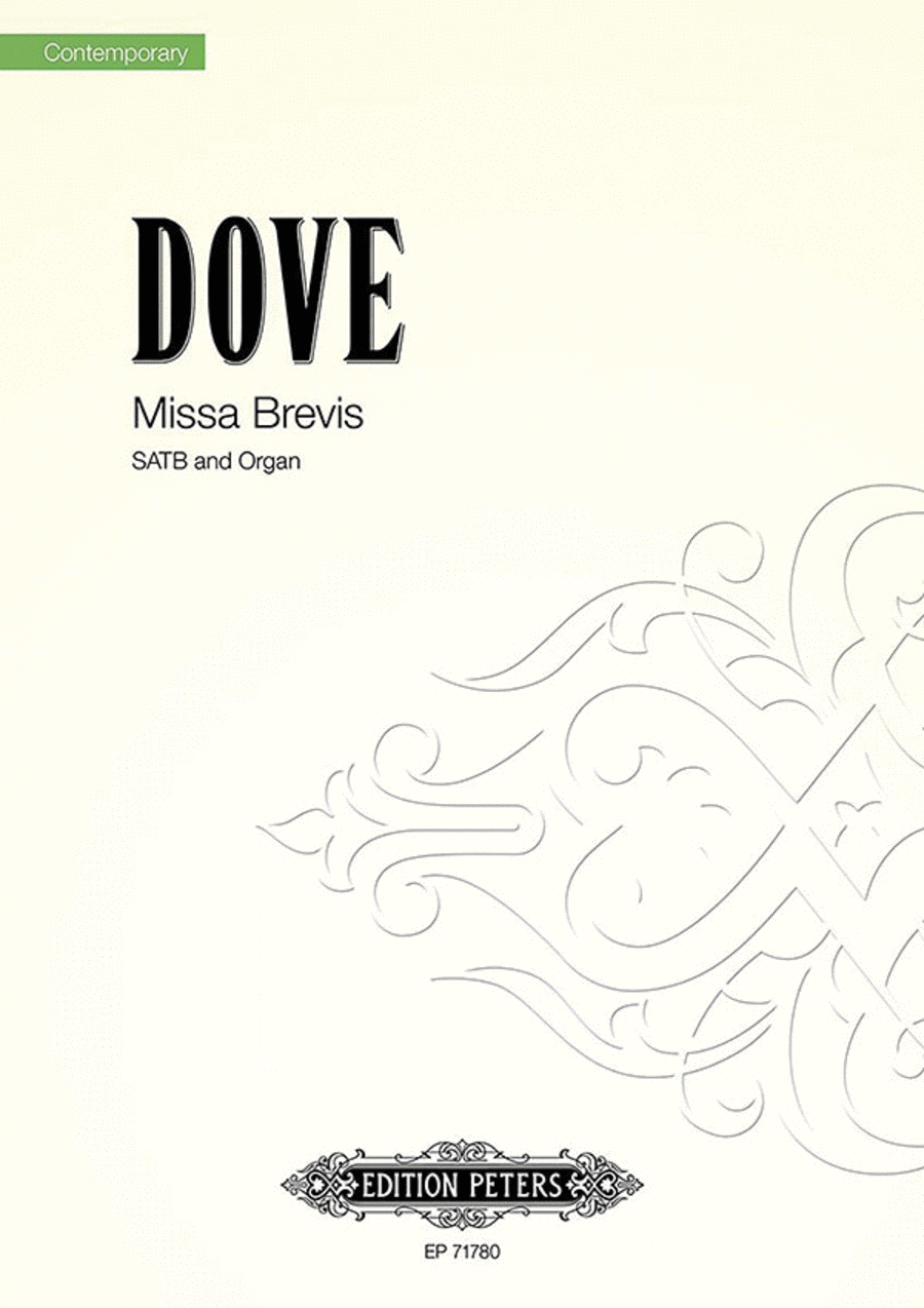 Missa Brevis for SATB Choir and Organ Missa Brevis for SATB Choir and Organ 4-Part scores gallery preview page 1