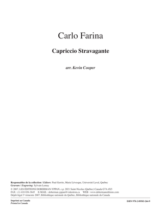 Book cover for Capriccio Stravagante