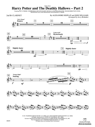 Harry Potter and the Deathly Hallows, Part 2, Suite from: 2nd B-flat Clarinet