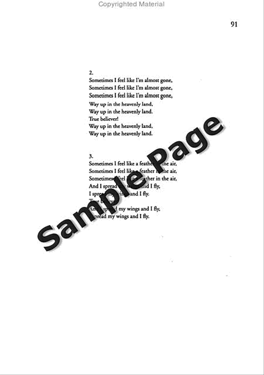 Best of Spirituals & Gospels Acoustic Guitar scores gallery preview page 92