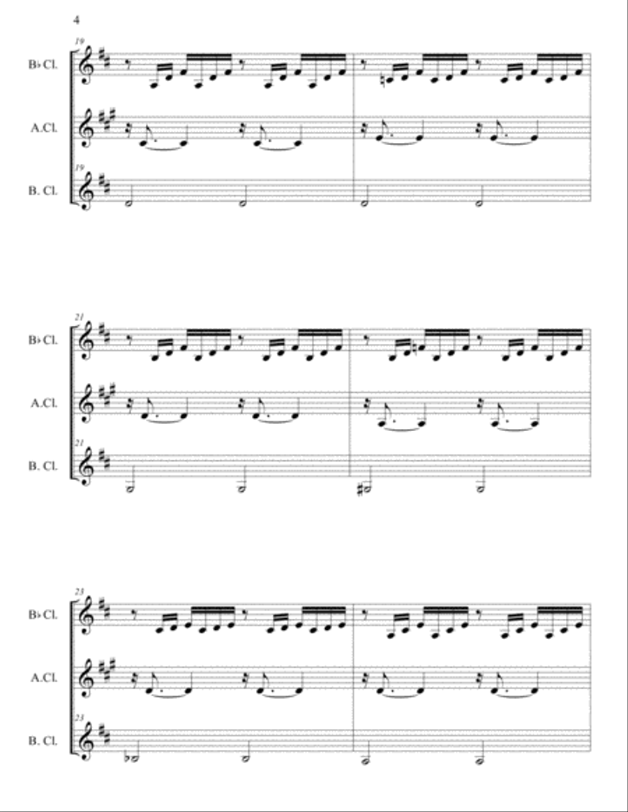 Bach - Prelude No. 1 in C major, BWV 846 Woodwind Trio scores gallery preview page 4