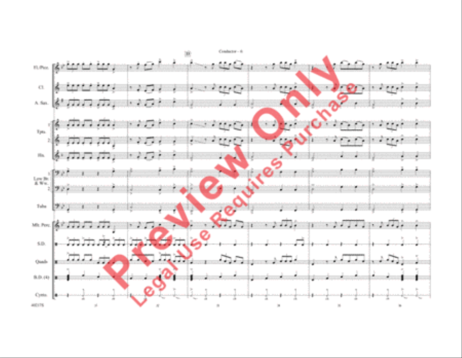 Right Round Right Round Marching Band scores gallery preview page 7