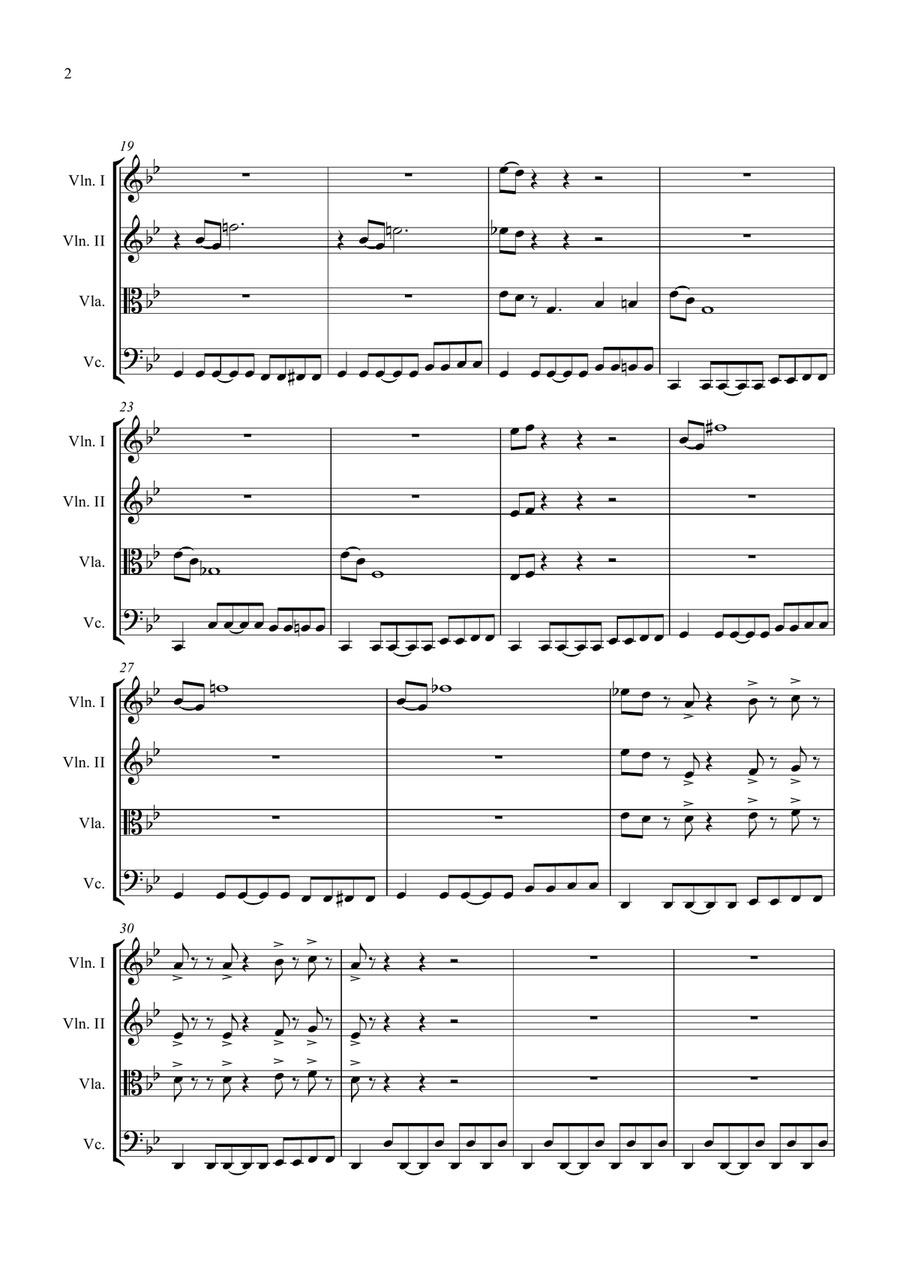Mission: Impossible Theme from the Paramount Television Series MISSION: IMPOSSIBLE String Quartet scores gallery preview page 2