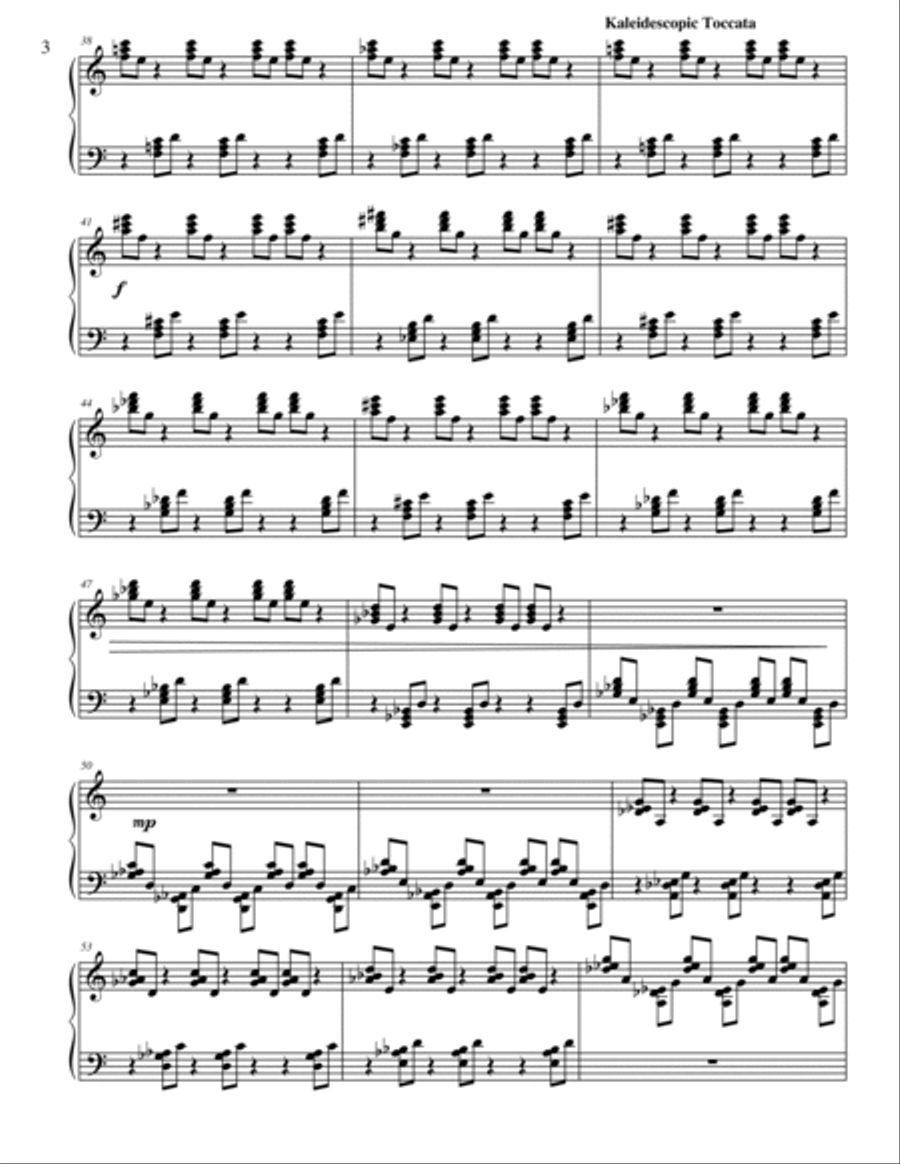 Kaleidescopic Toccata from Nine Character Pieces Piano Solo scores gallery preview page 3