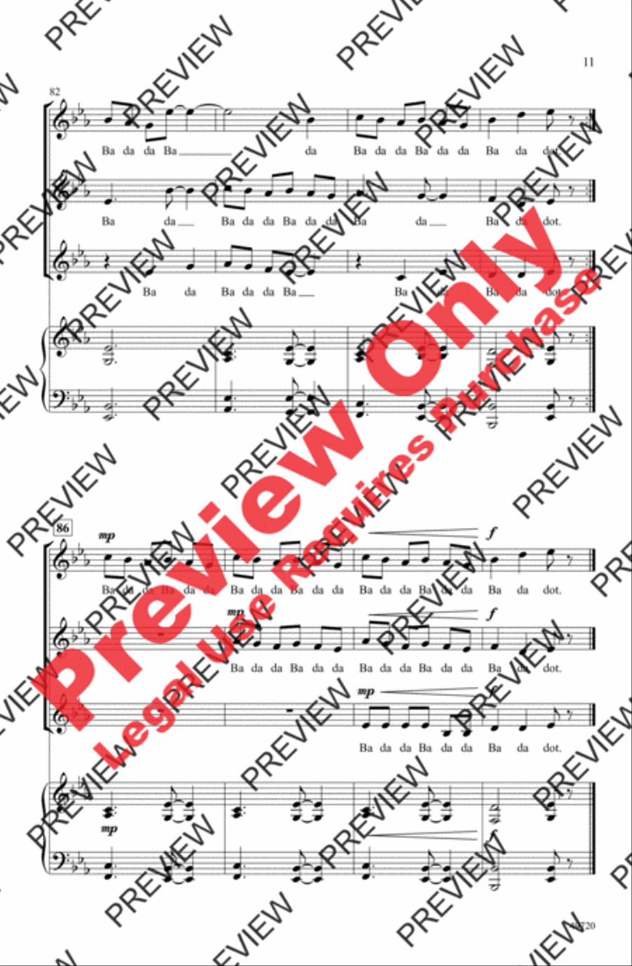 Vox Women's Choir scores gallery preview page 11