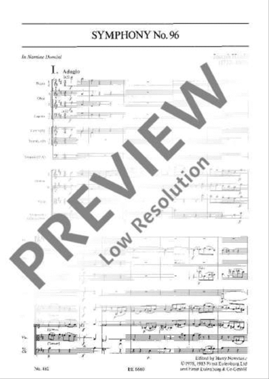 Symphony No. 96 D major, 