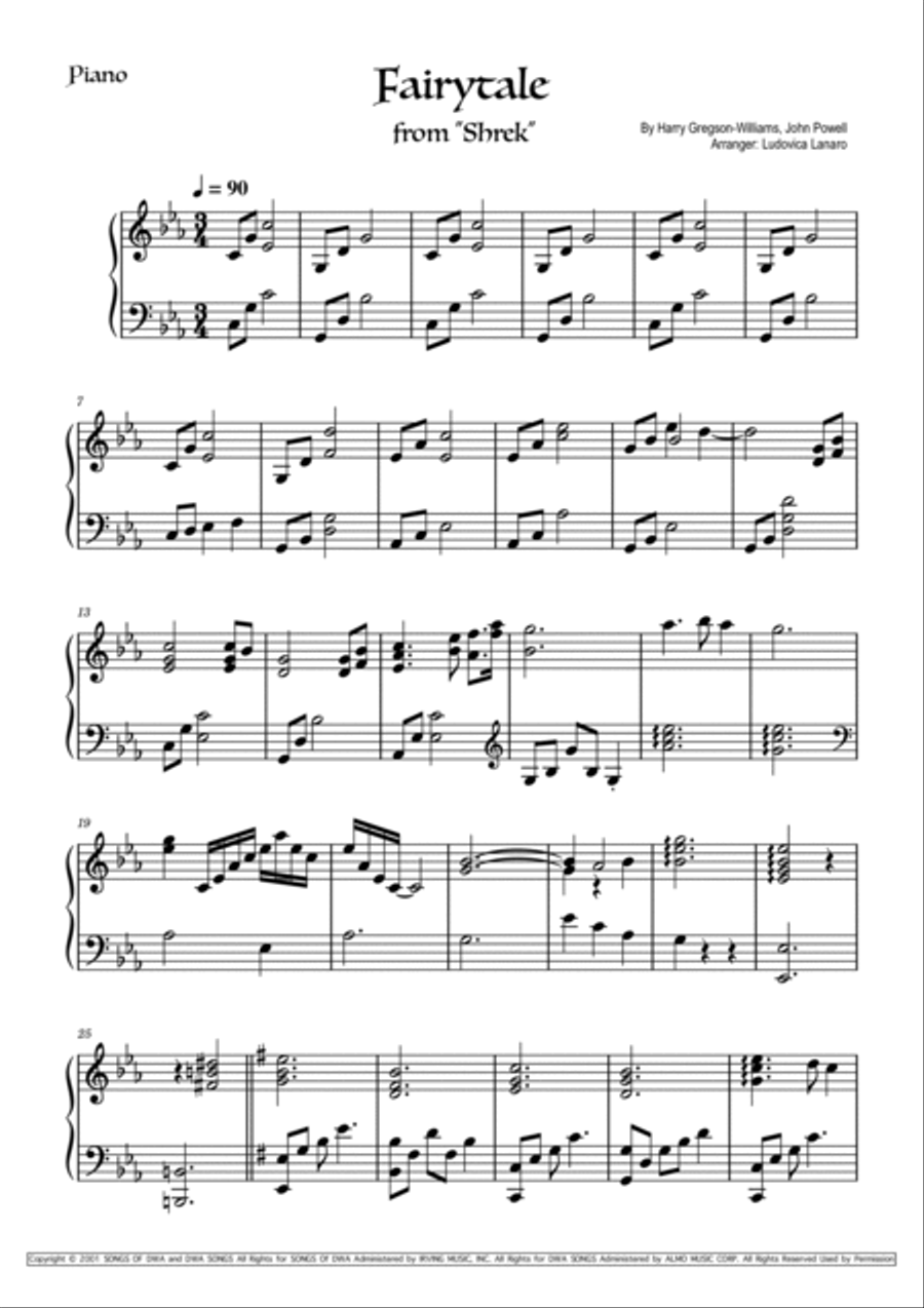 Fairytale Opening Flute Solo scores gallery preview page 2