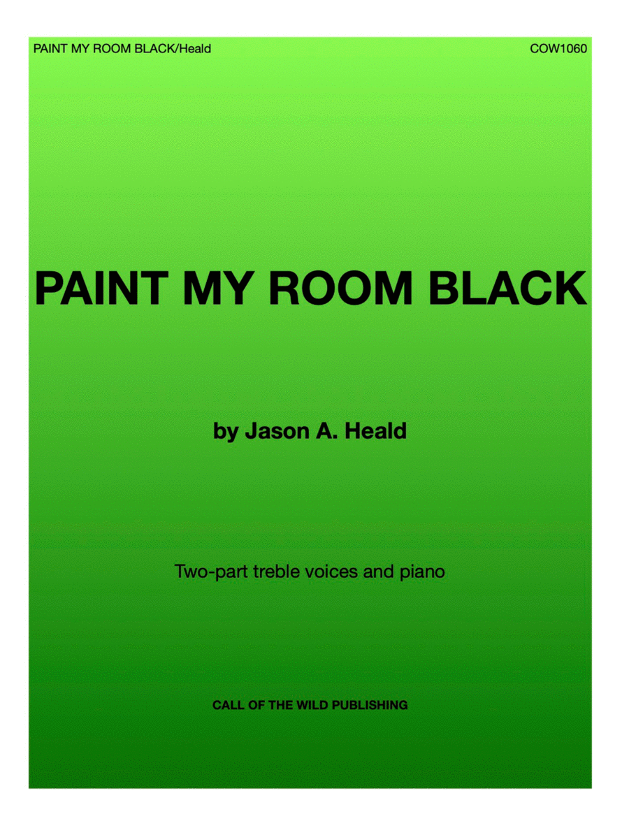Paint My Room Black 2-Part scores gallery preview page 1