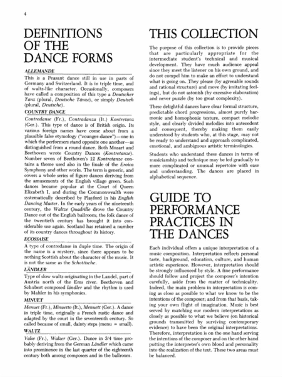 Beethoven -- Dances of Beethoven Piano Solo scores gallery preview page 4