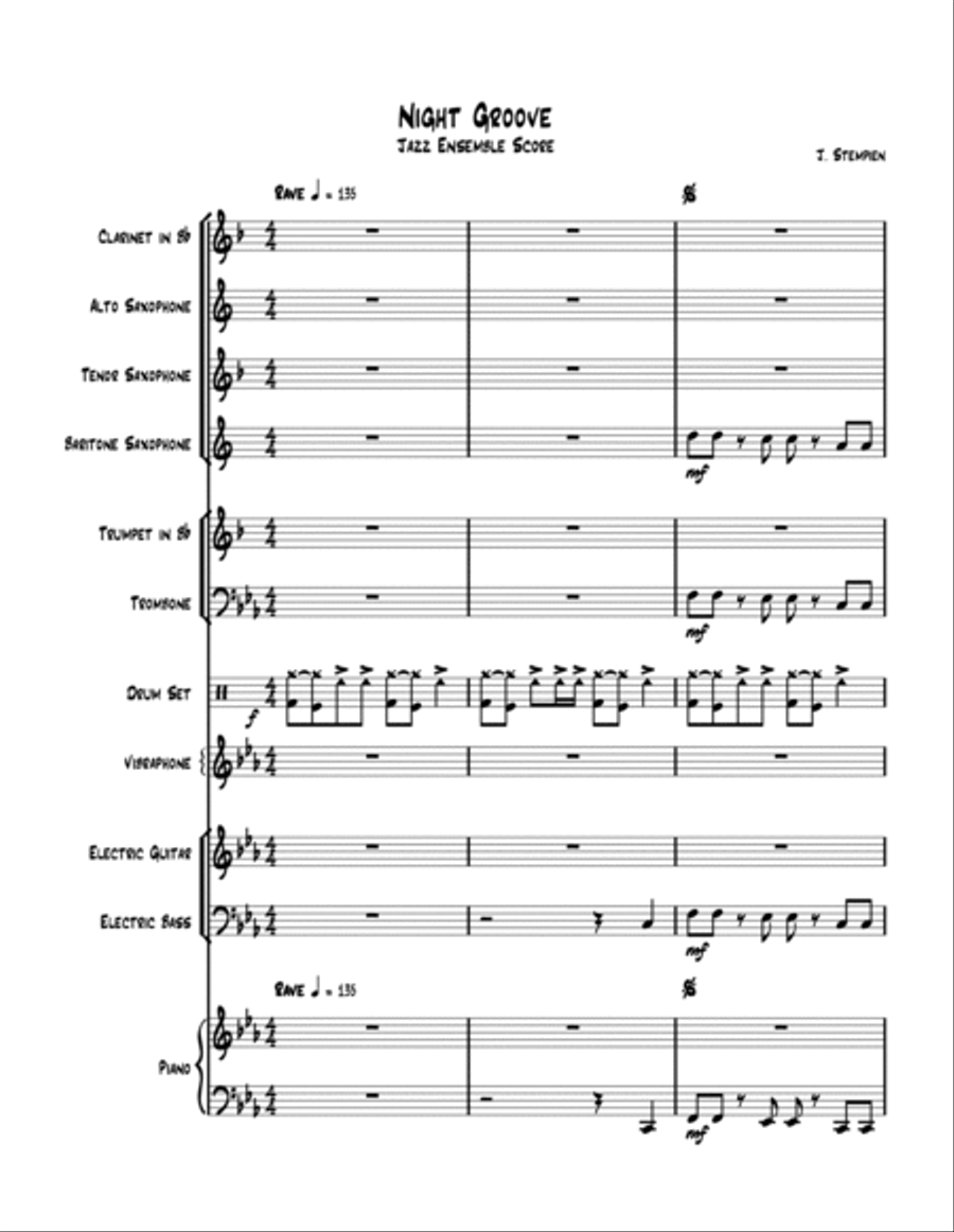 Night Groove Jazz Ensemble scores gallery preview page 2
