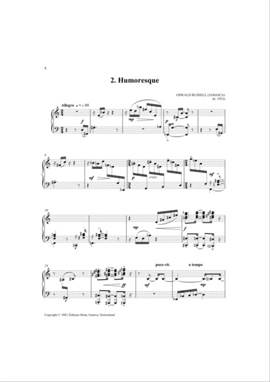 Piano Music Of Africa And The African Diaspora - Volume 5 Piano Solo scores gallery preview page 4