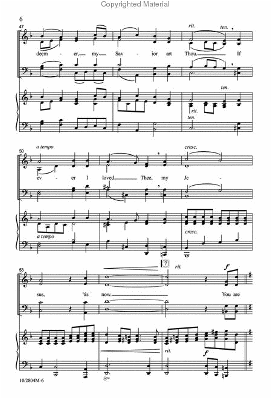 You Are All that I Need 4-Part scores gallery preview page 7