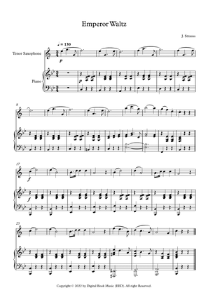 Emperor Waltz - Johann Strauss Jr. (Tenor Sax + Piano)