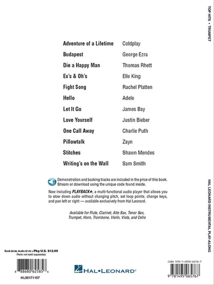 Top Hits Trumpet Solo scores gallery preview page 5