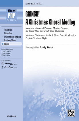 Book cover for Grinch! A Christmas Choral Medley