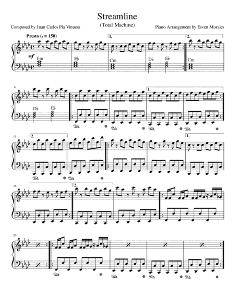 Streamline Streamline Piano Solo scores gallery preview page 2