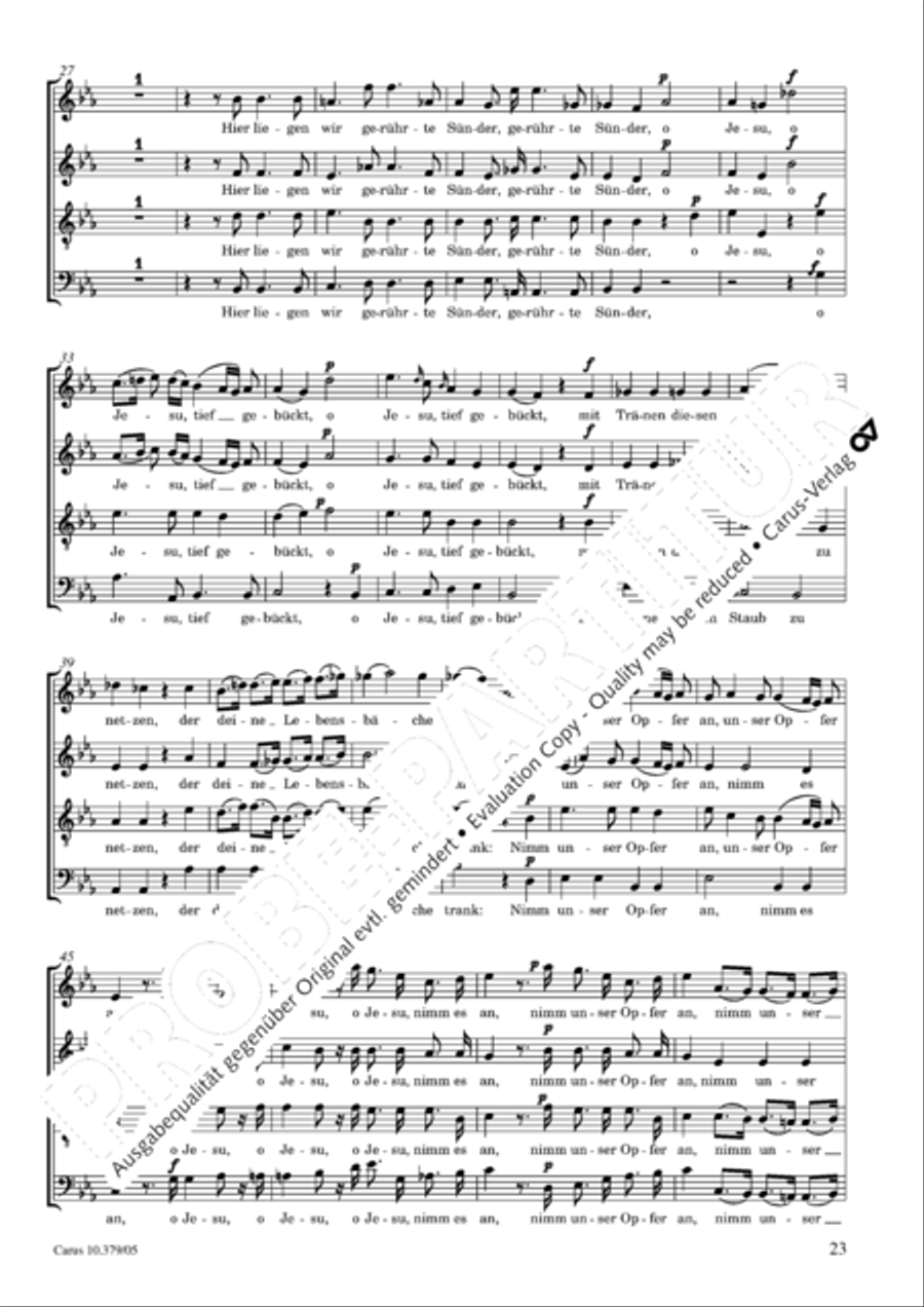 Der Tod Jesu 4-Part scores gallery preview page 24