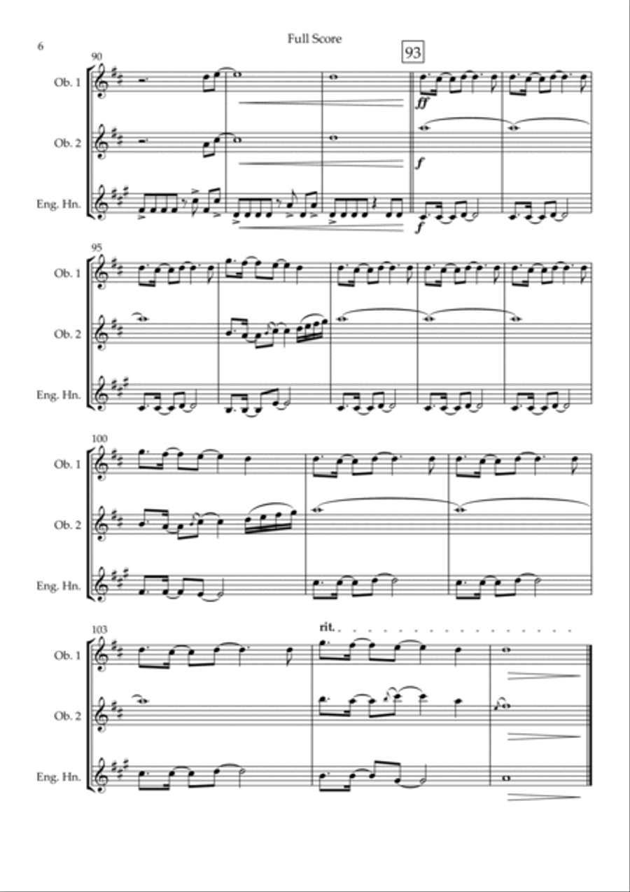 Without You Without You Woodwind Trio scores gallery preview page 6