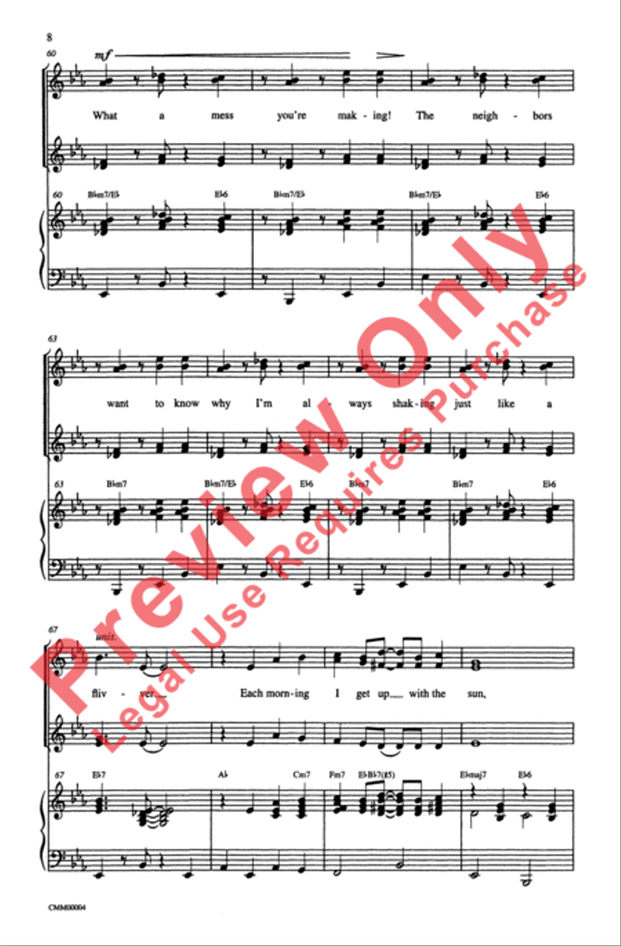 George Gershwin Medley George Gershwin Medley SSA scores gallery preview page 8