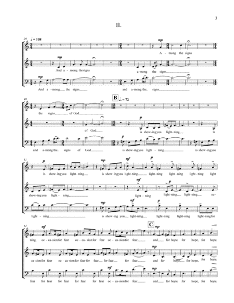 Among the Signs 3-Part scores gallery preview page 3