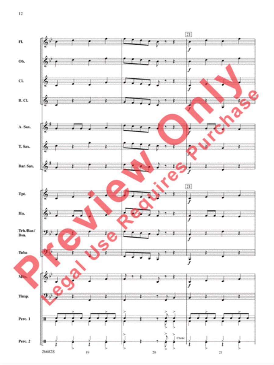 Belwin Very Beginning Band Kit #3 Concert Band scores gallery preview page 13