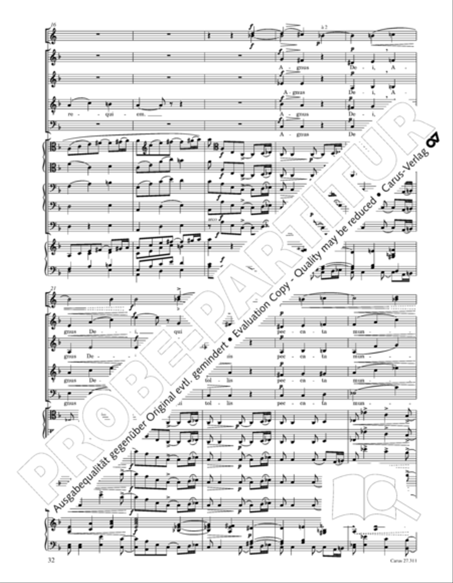 Requiem - church version (Requiem. Fassung mit kleinem Orchester) 4-Part scores gallery preview page 48