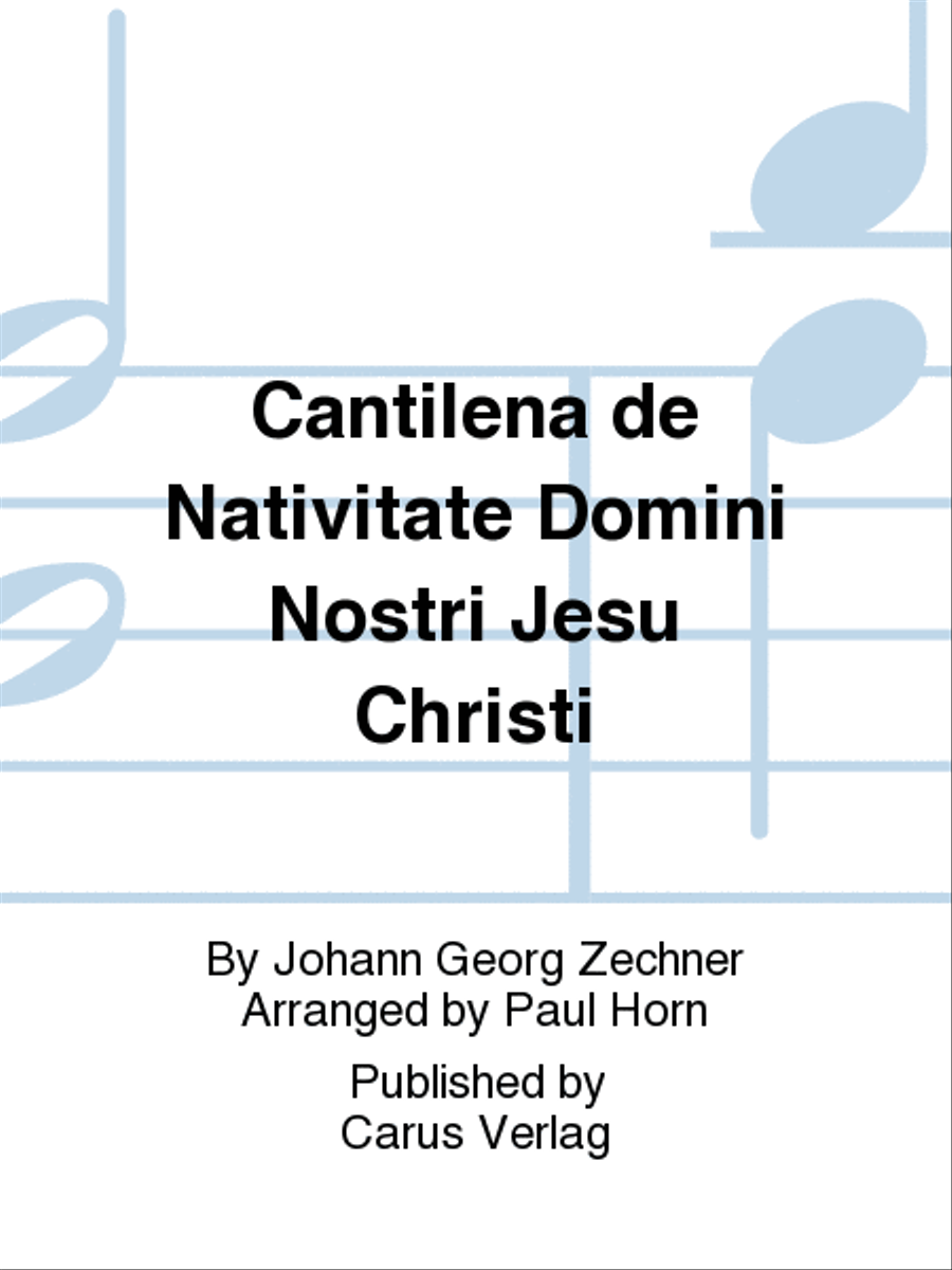Cantilena de Nativitate Domini Nostri Jesu Christi Double Bass scores gallery preview page 1