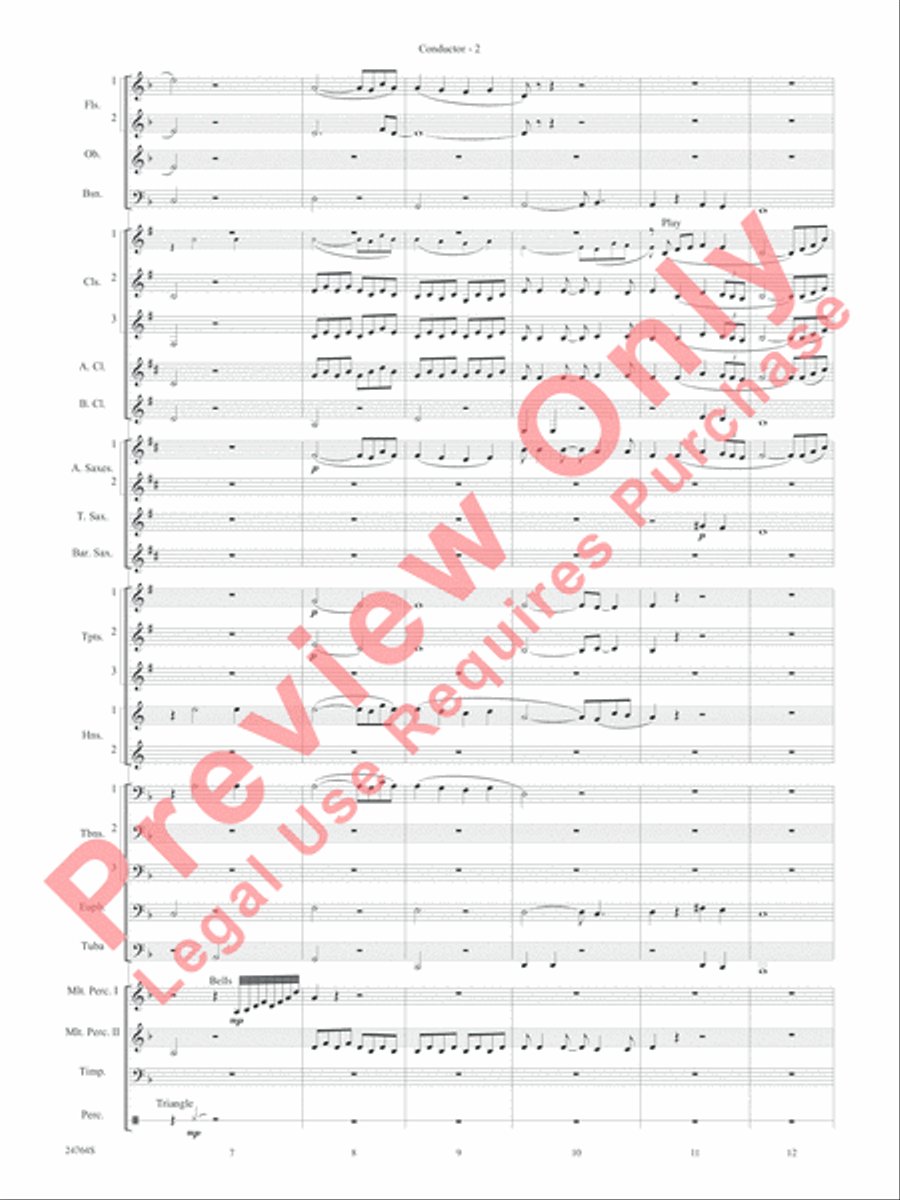 Pavane Pour Une Infante Defunte (Pavanne for a Dead Princess) Concert Band scores gallery preview page 4