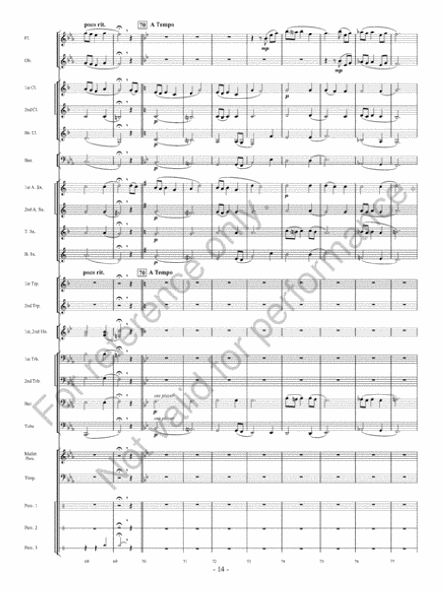 The Winds Of Change Concert Band scores gallery preview page 15