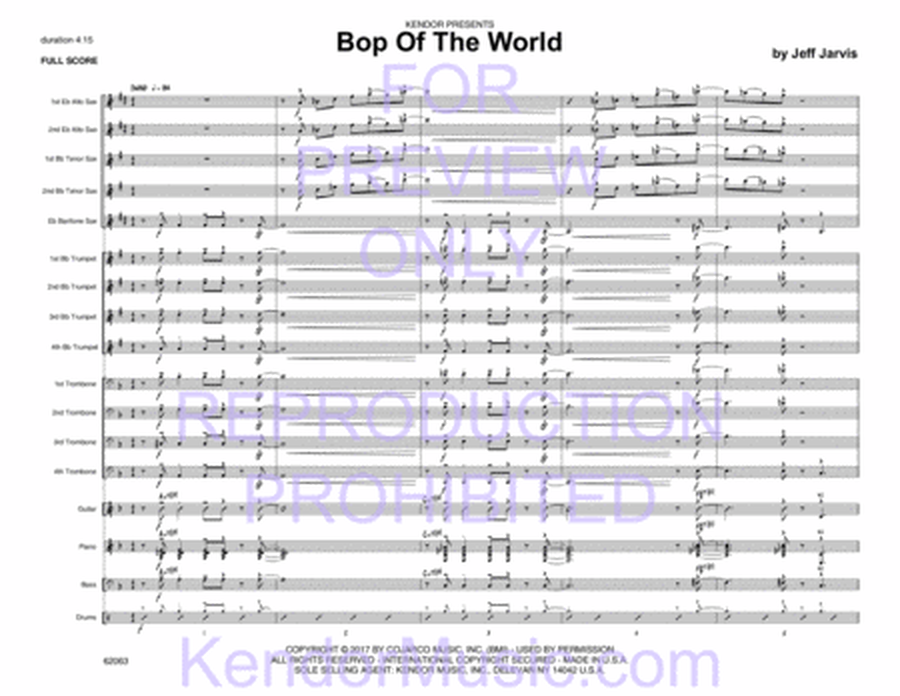 Bop Of The World (Full Score)