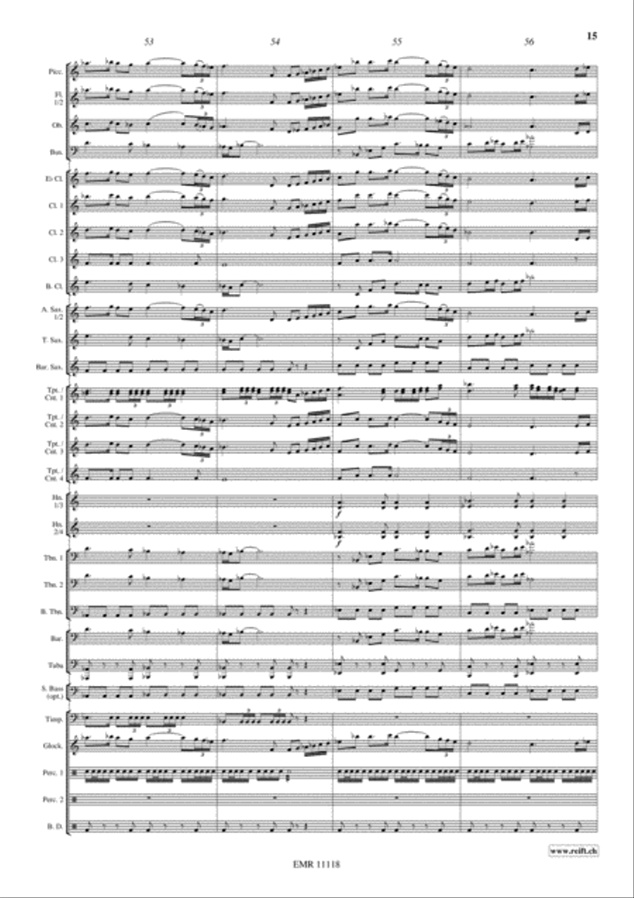 3 Moments Of Happiness Concert Band scores gallery preview page 16