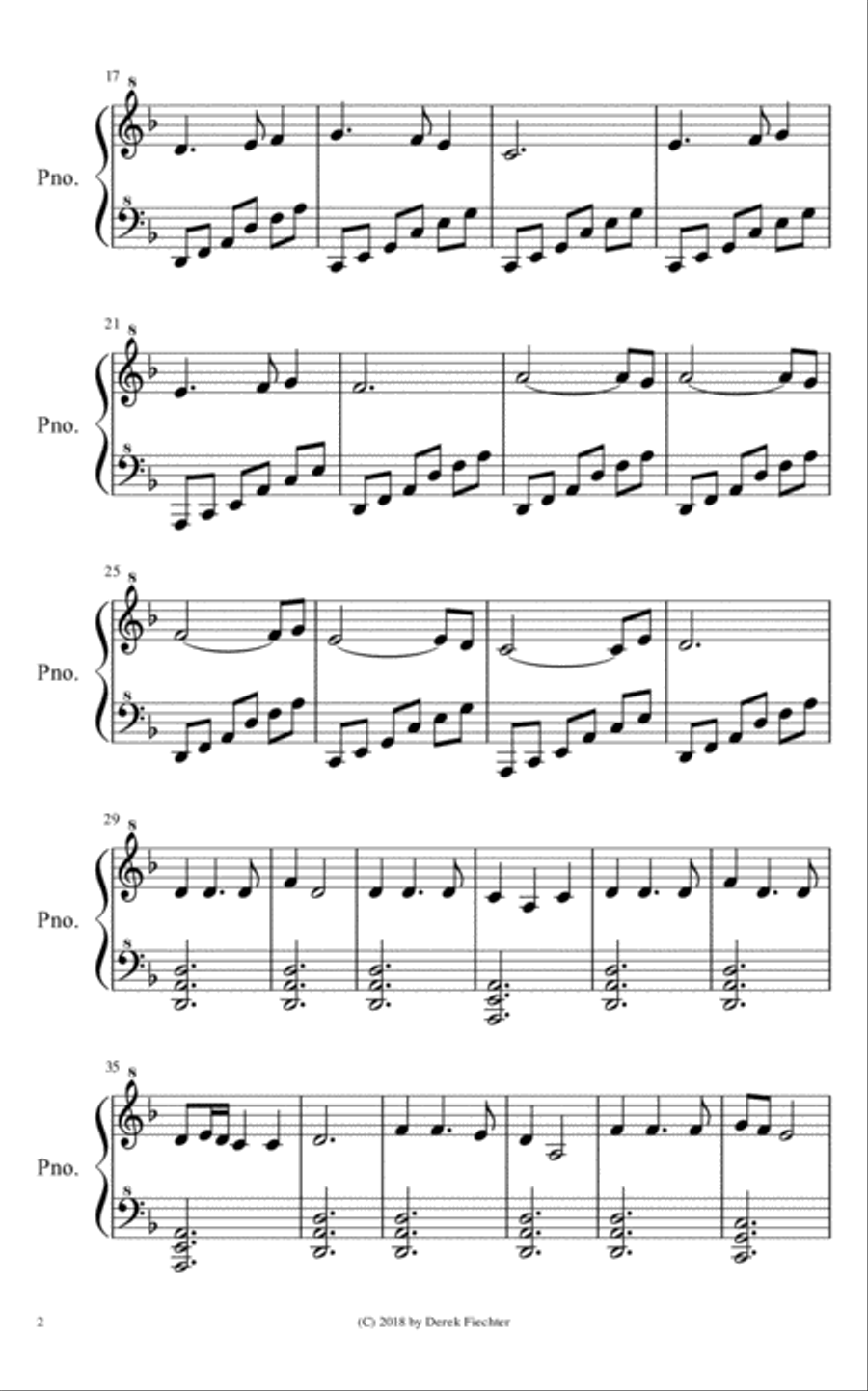 Brown Fox Inn Piano Solo scores gallery preview page 2