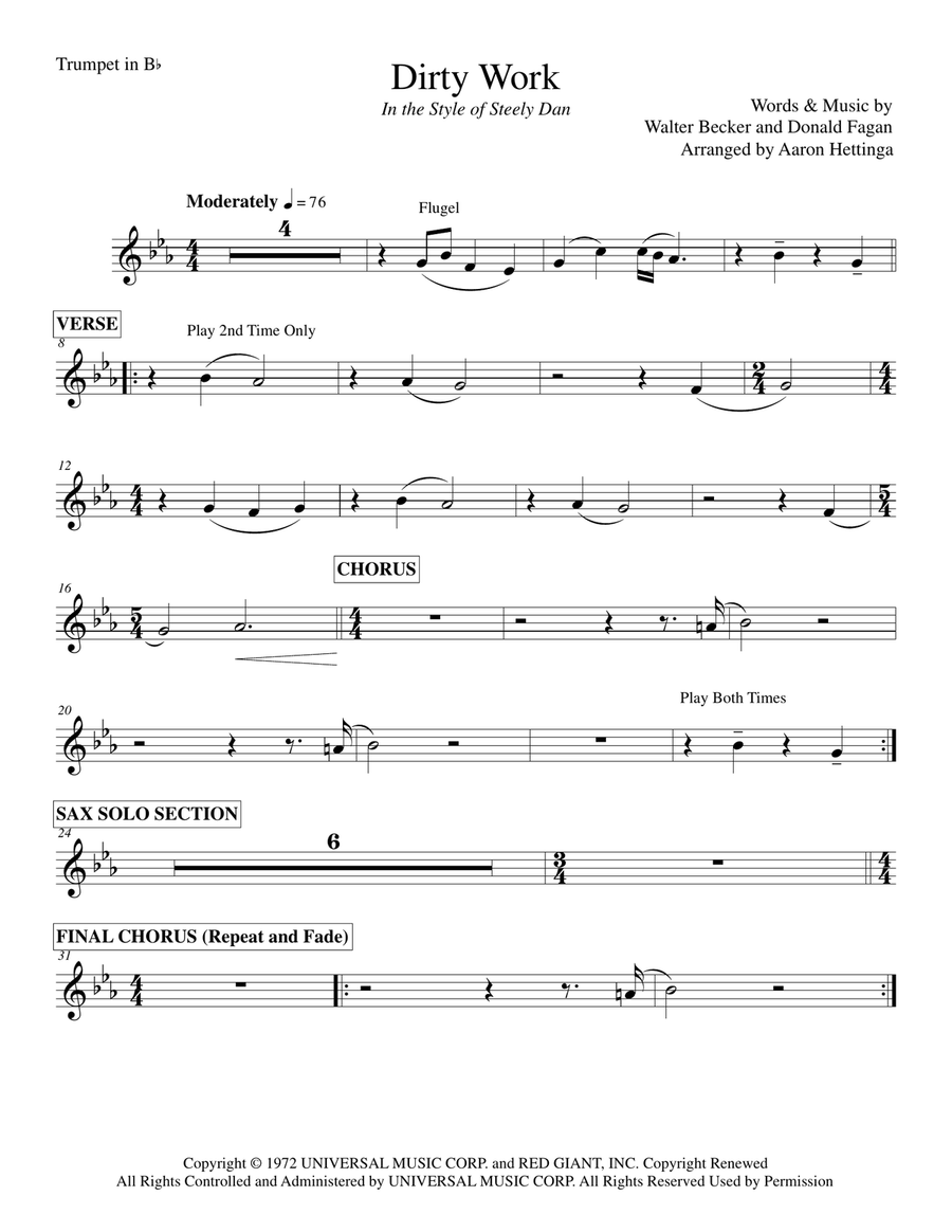 Dirty Work Dirty Work Small Ensemble scores gallery preview page 2