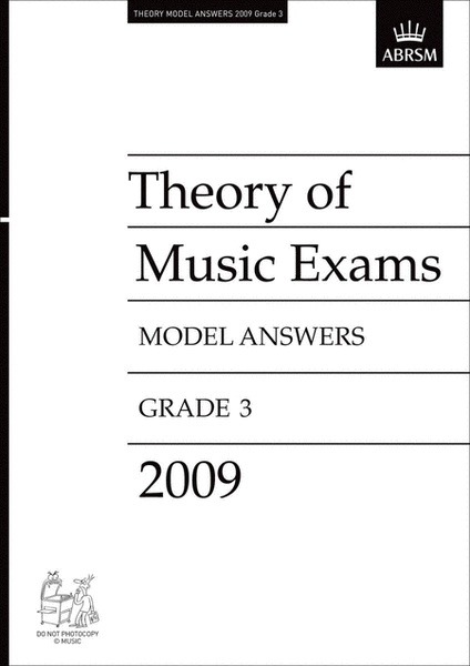 Theory of Music Exams 2009 Gr3 Model Answers