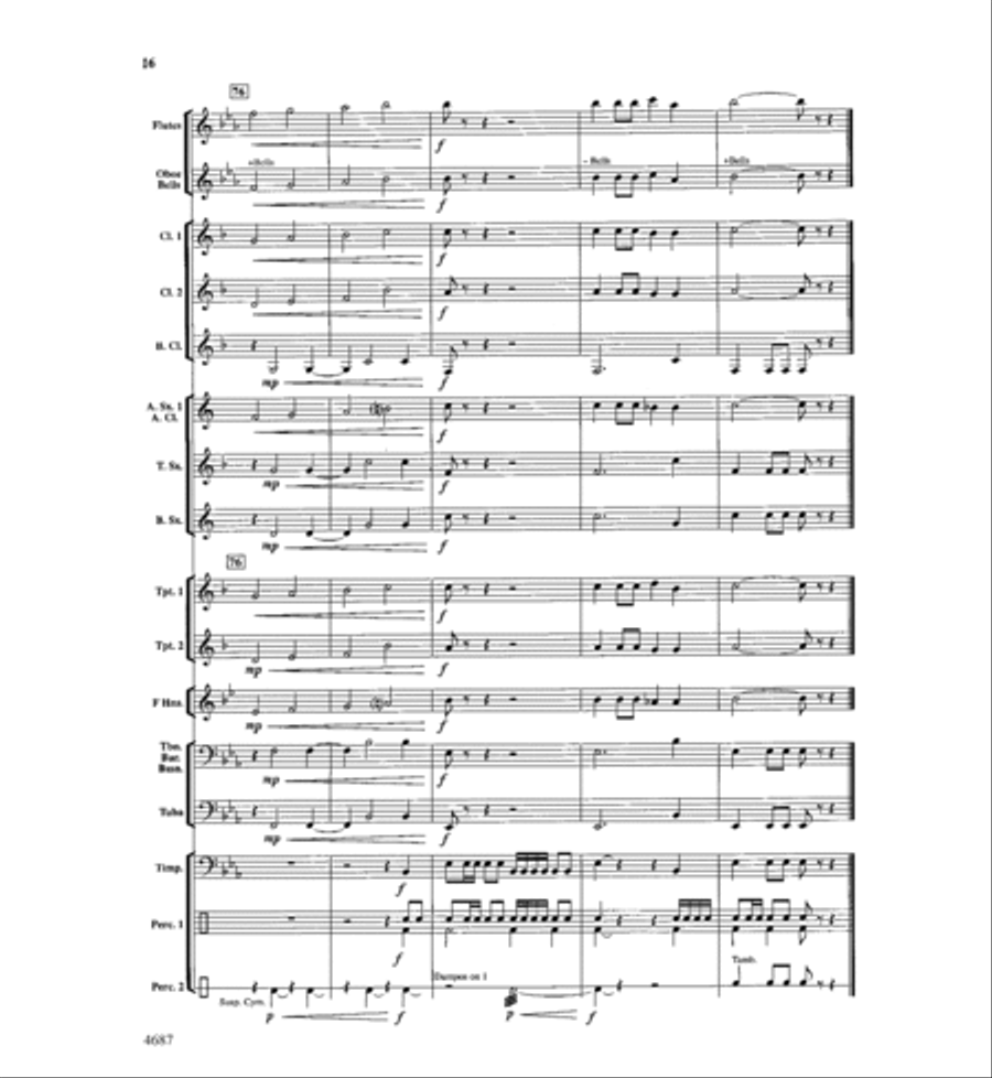 High Falls Overture Concert Band scores gallery preview page 17