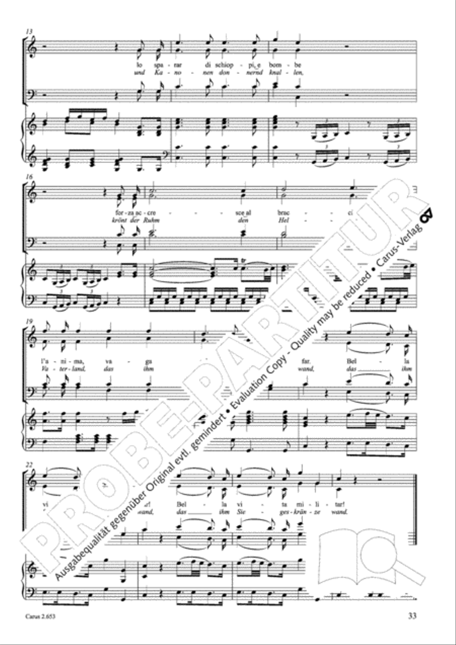 Choral collection Great Opera Choruses - Mozart * Haydn (choir & piano) Choir scores gallery preview page 44