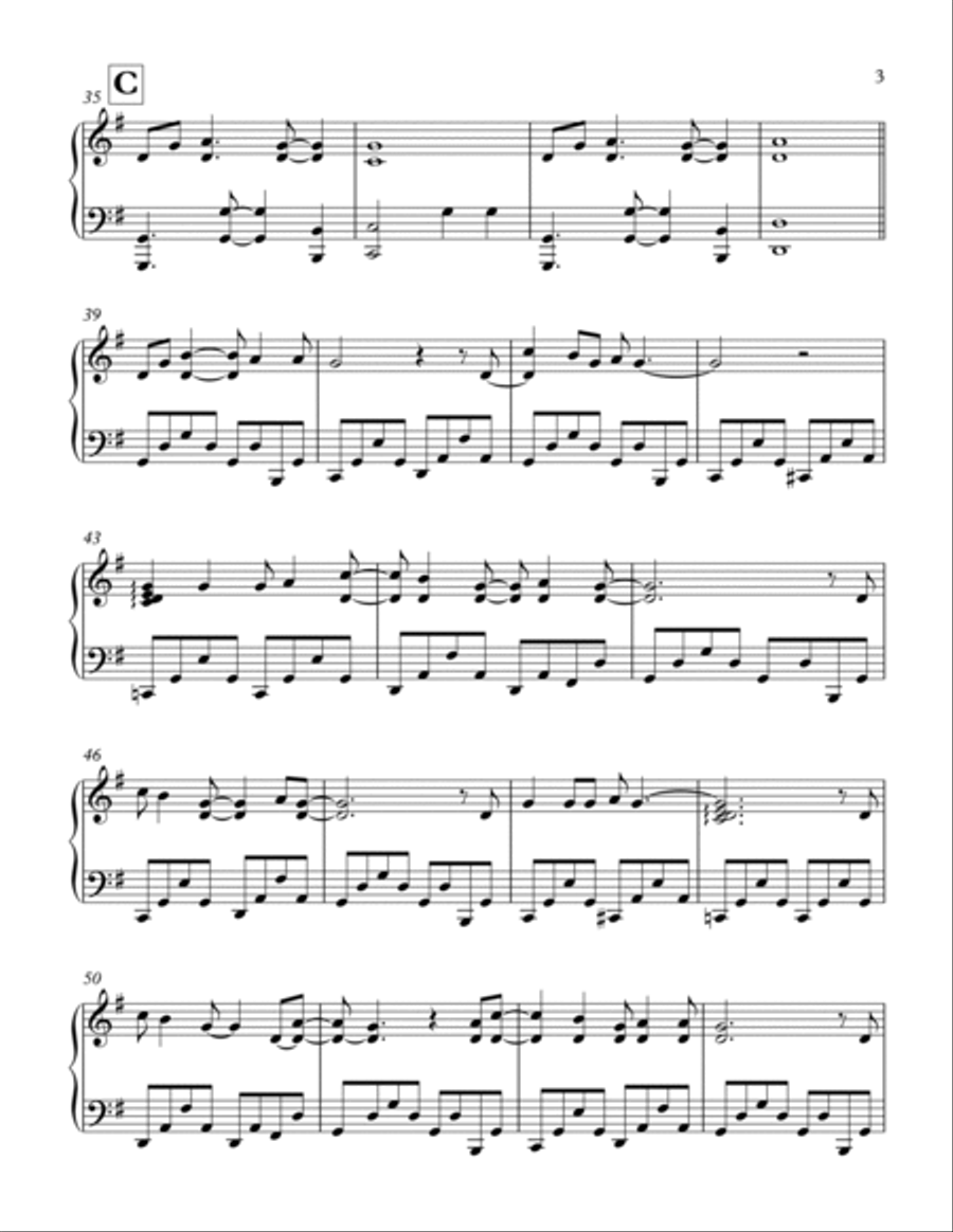 Nightswimming Piano Solo scores gallery preview page 3