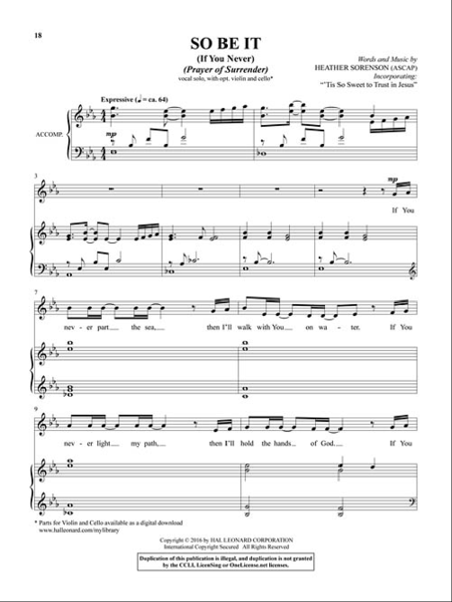 The Prayer Project Voice Solo scores gallery preview page 4