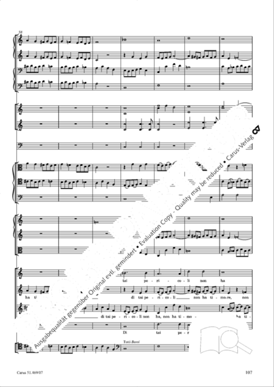 Davide penitente 4-Part scores gallery preview page 120