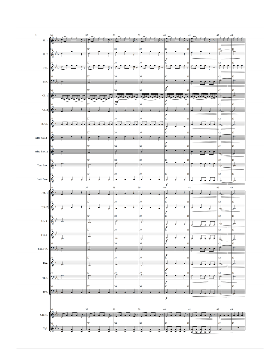 Interstellar Concert Band scores gallery preview page 6
