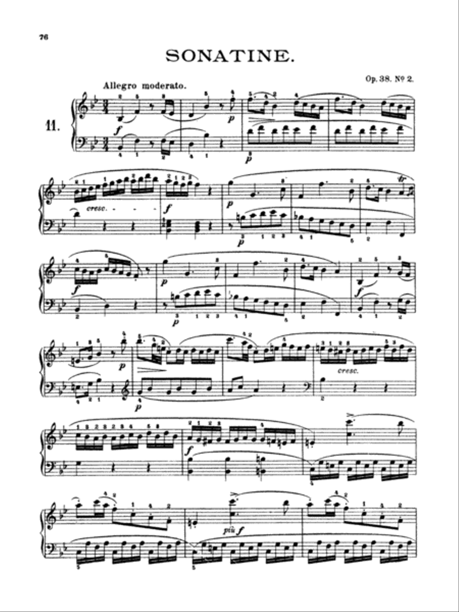 Clementi: Twelve Sonatinas Piano Solo scores gallery preview page 1