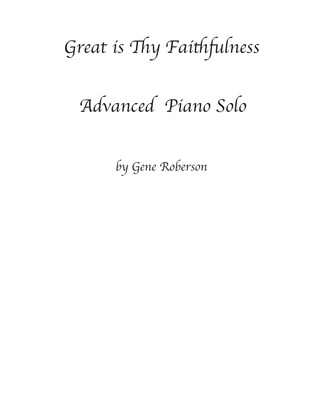 Book cover for Great is Thy Faithfulness Piano solo